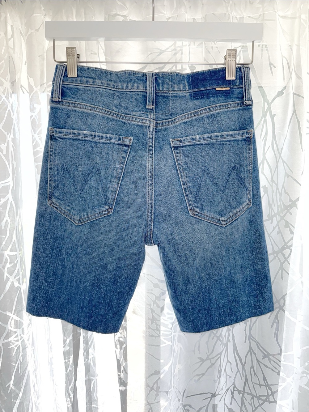 MOTHER SUPERIOR THE TOMCAT BLUE JEAN BERMUDA SHORTS - Picture 2 of 7